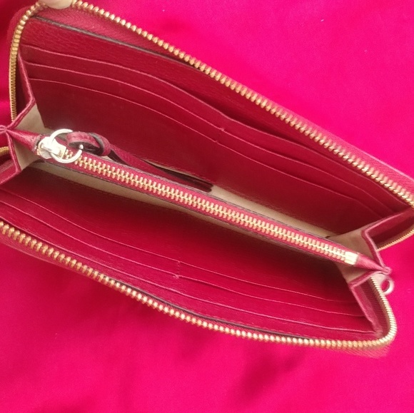 Chloe continental lily bow bordeaux leather wallet - Picture 8 of 8